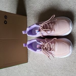 New Pink +Lavender Color Sneakers, Size 5